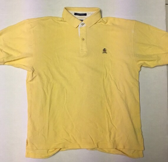 tommy hilfiger polo shirt yellow
