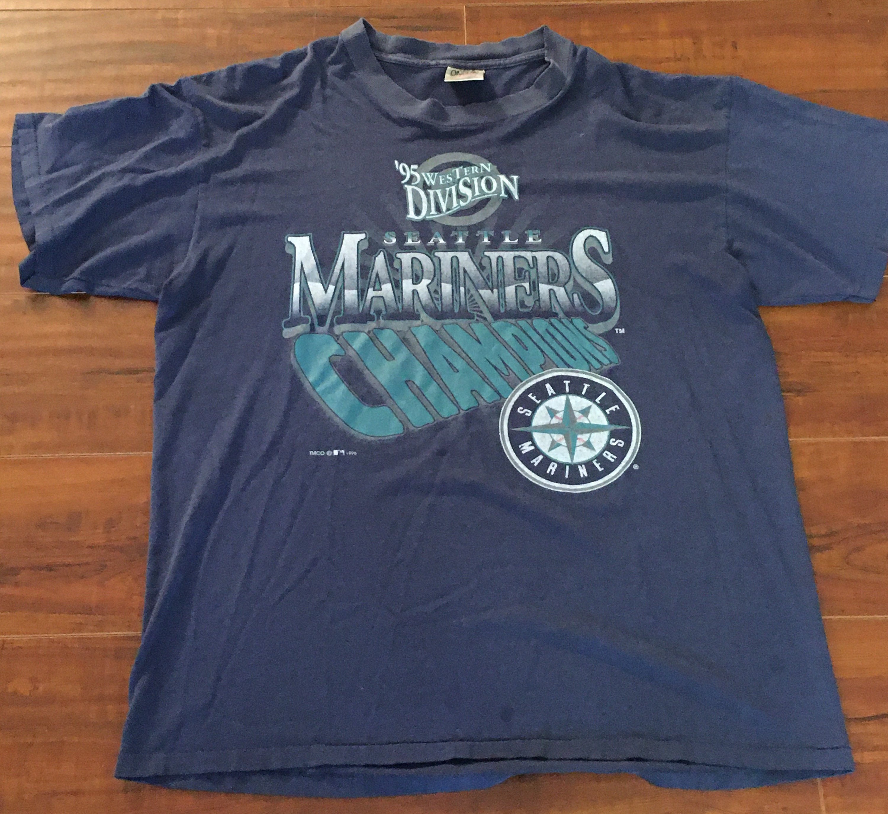 Vintage Seattle Mariners 1995 Western Division Champs Mens XL | Etsy