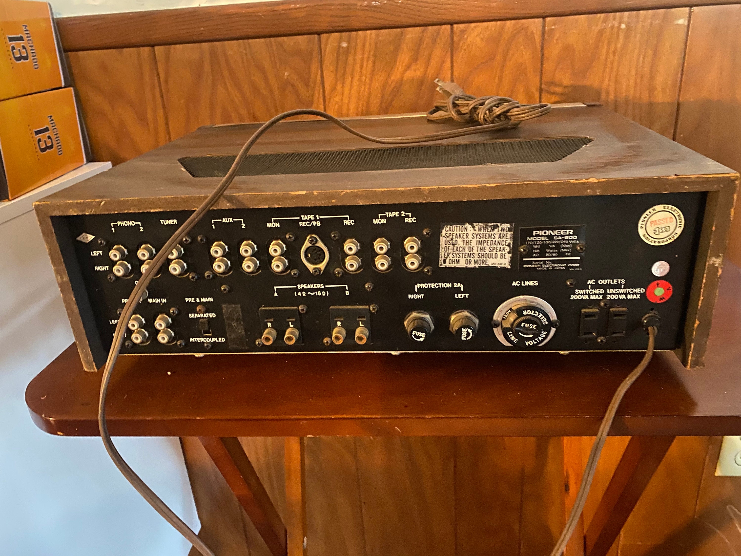 Pioneer SA600 Vintage Solid State Stereo Integrated Amplifier Etsy