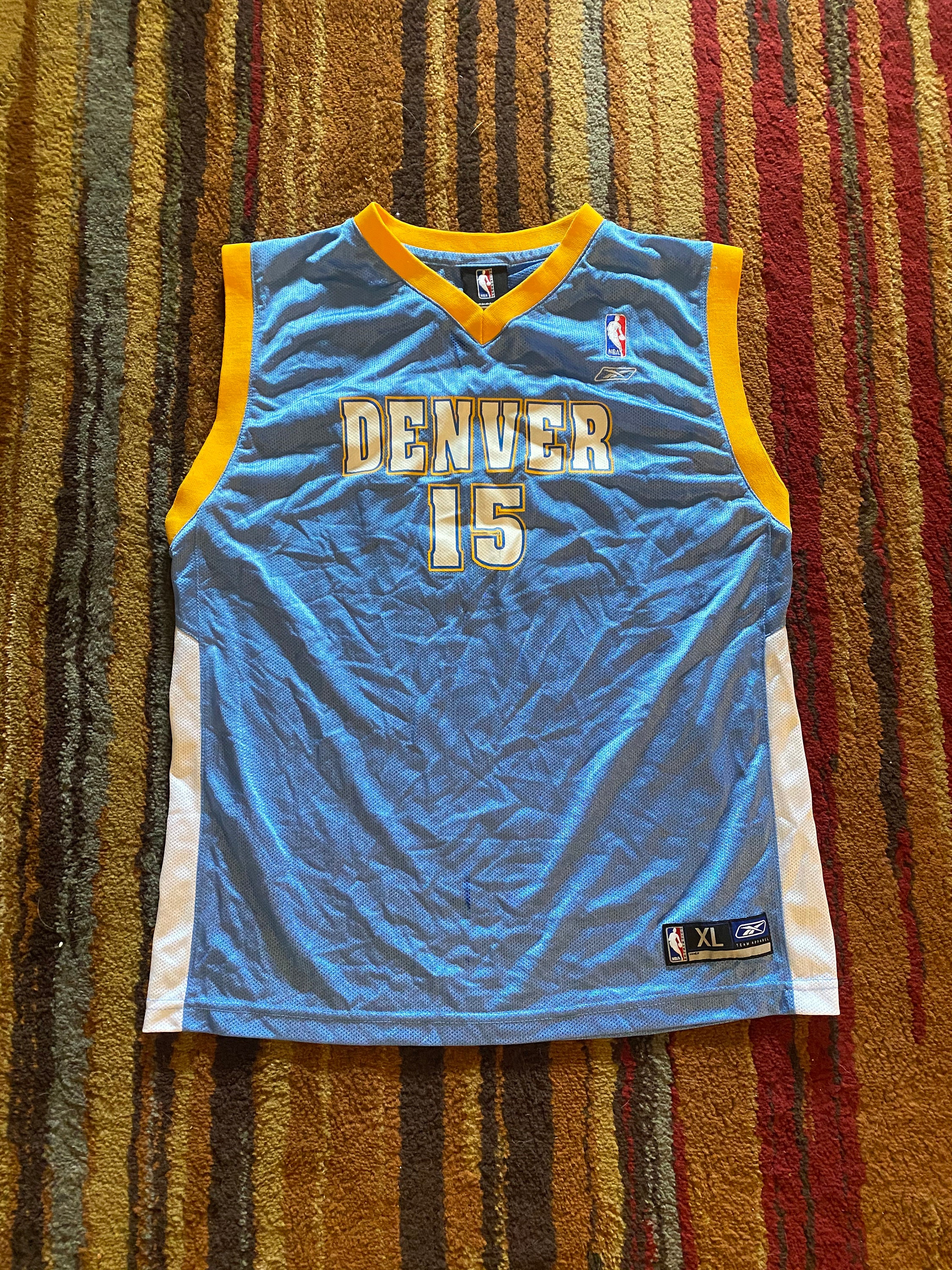 Vintage Reebok NBA Denver Nuggets Carmelo Anthony #15 Jersey - Men's S