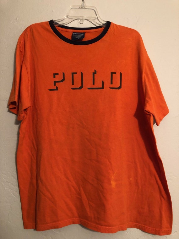 Vintage Polo Sport - Huge Spell Out T Shirt - Ralp