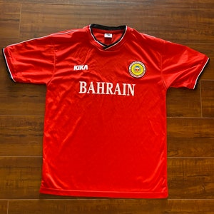 2001-2002 Bahrain Home Jersey Shirt Soccer Malance KIKA 2002 WorldCup Qualifying