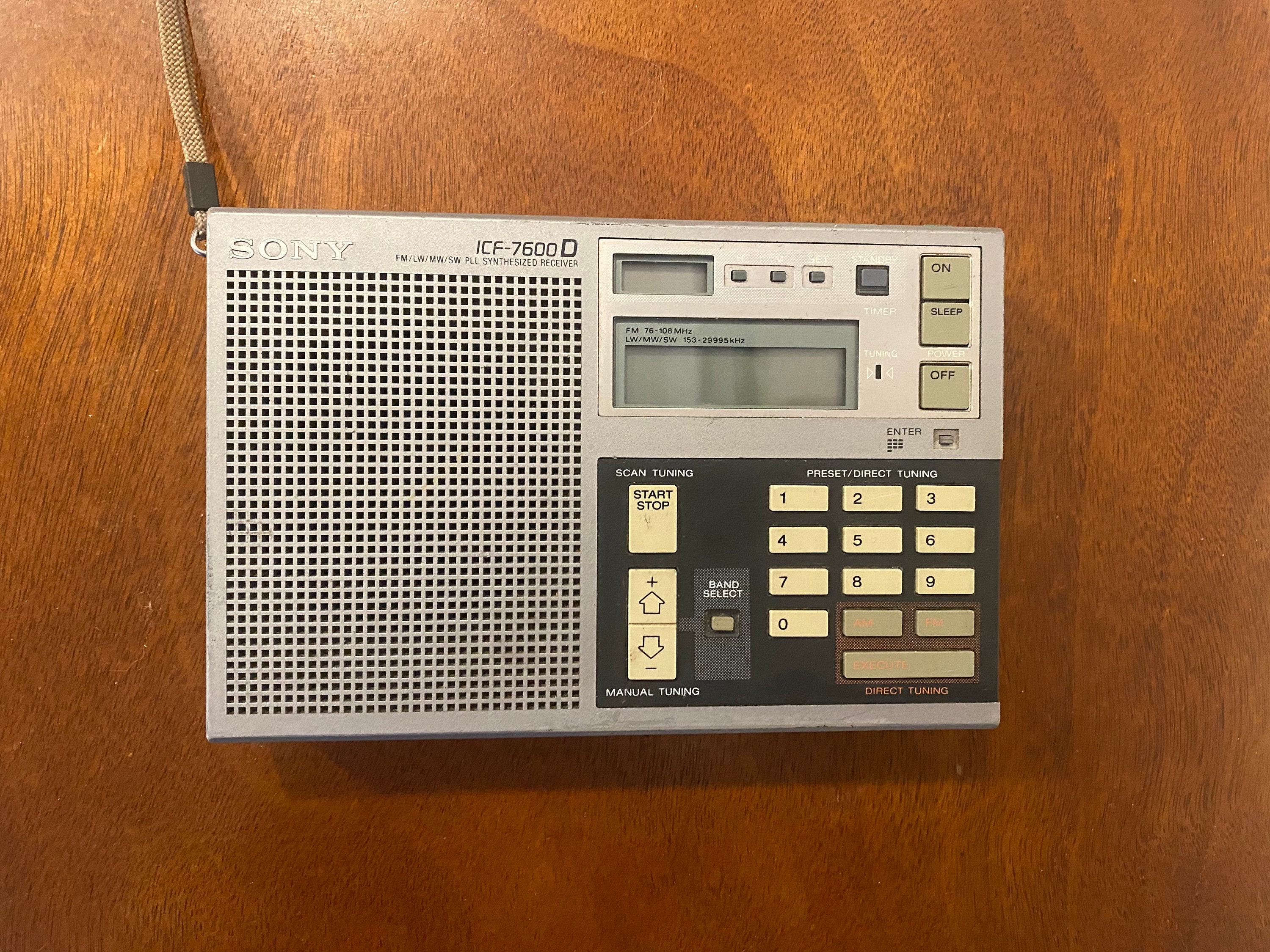 Sony ICF7600D Digital Portable World Radio Receiver Etsy