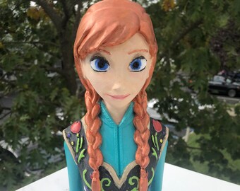 Anna Frozen PLA Bust Painted & Signed by Michael Bell