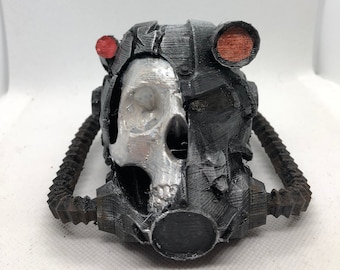Painted Fallout Inspired Decaying Power Armor PLA Bust