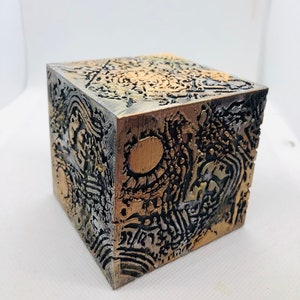 Handpainted Transformers Inspired Allspark Cube