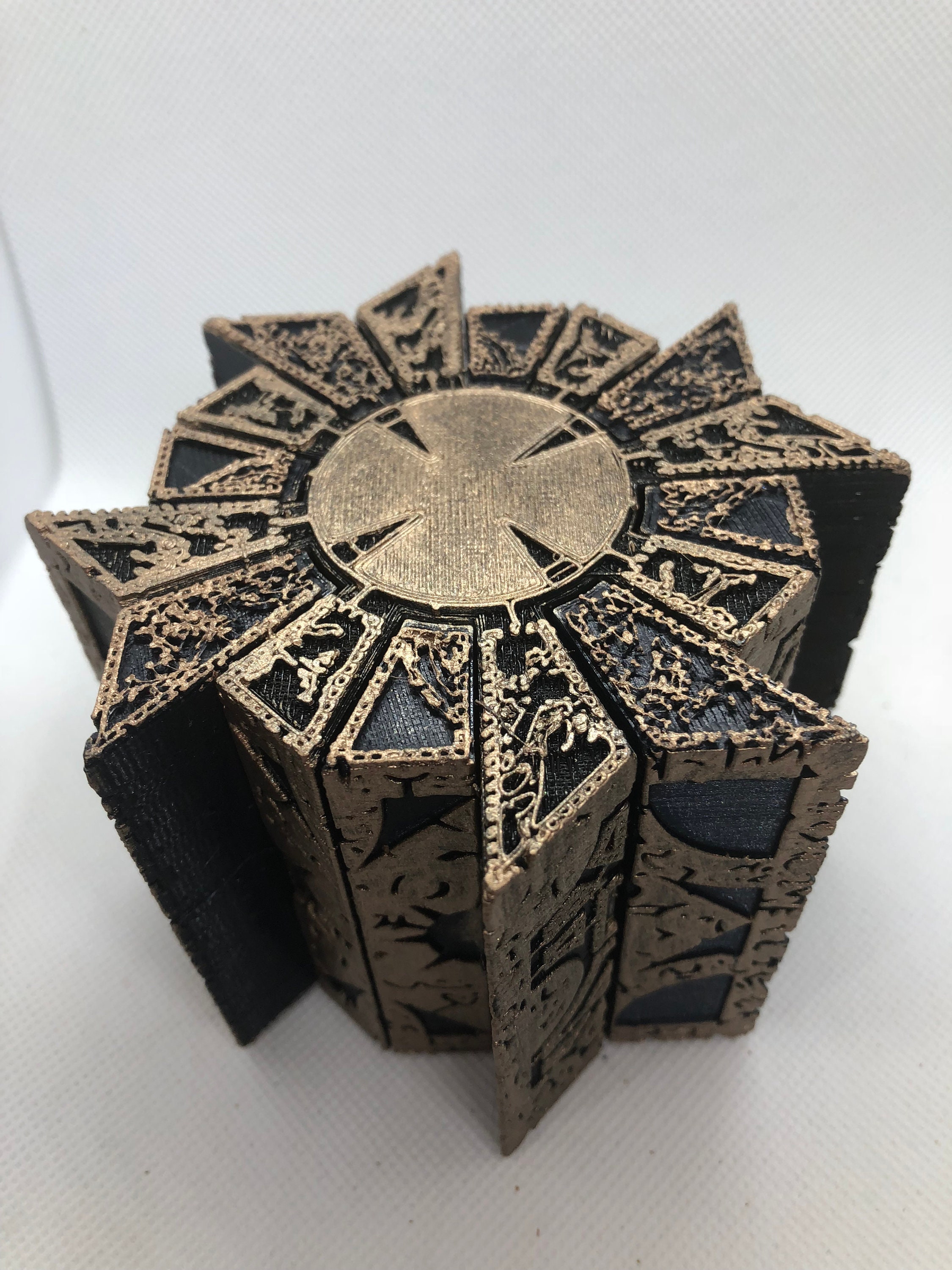 Painted Hellraiser Inspired Functional Puzzle Box Lament Etsy Canada