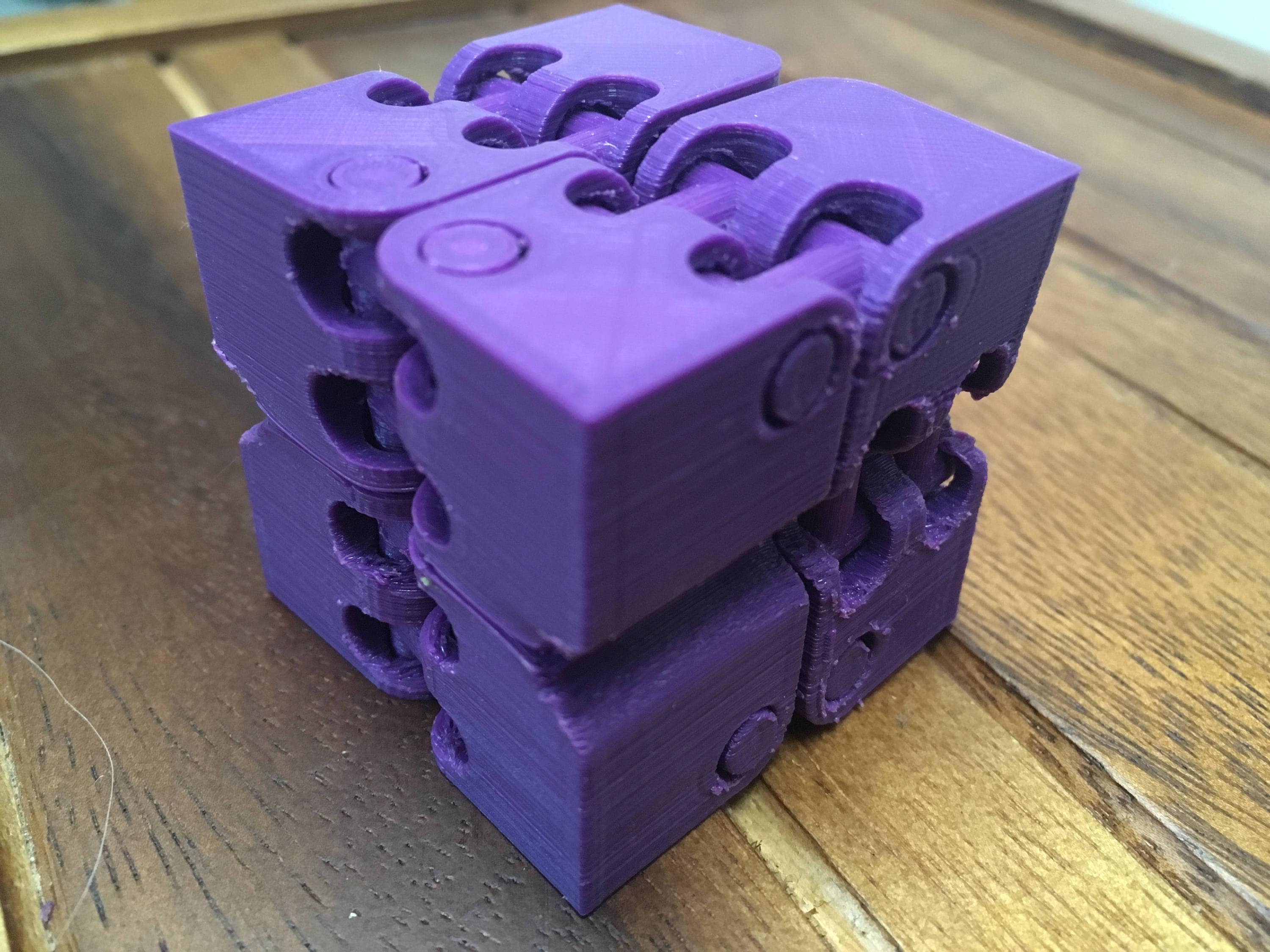 purple fidget cube