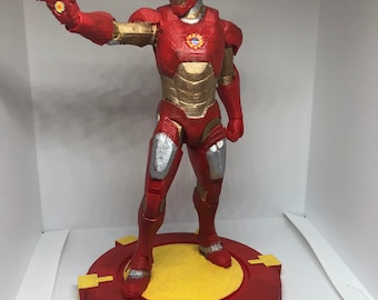 Iron Man Inspired Painted Statue, PLA