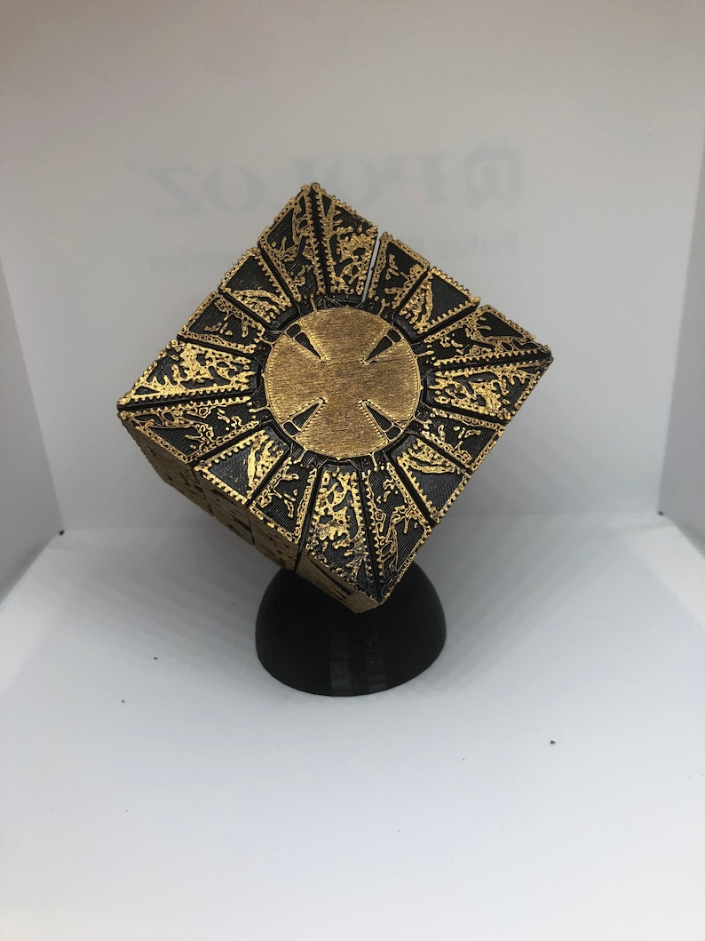 Painted Hellraiser Inspired Functional Puzzle Box Lament Etsy
