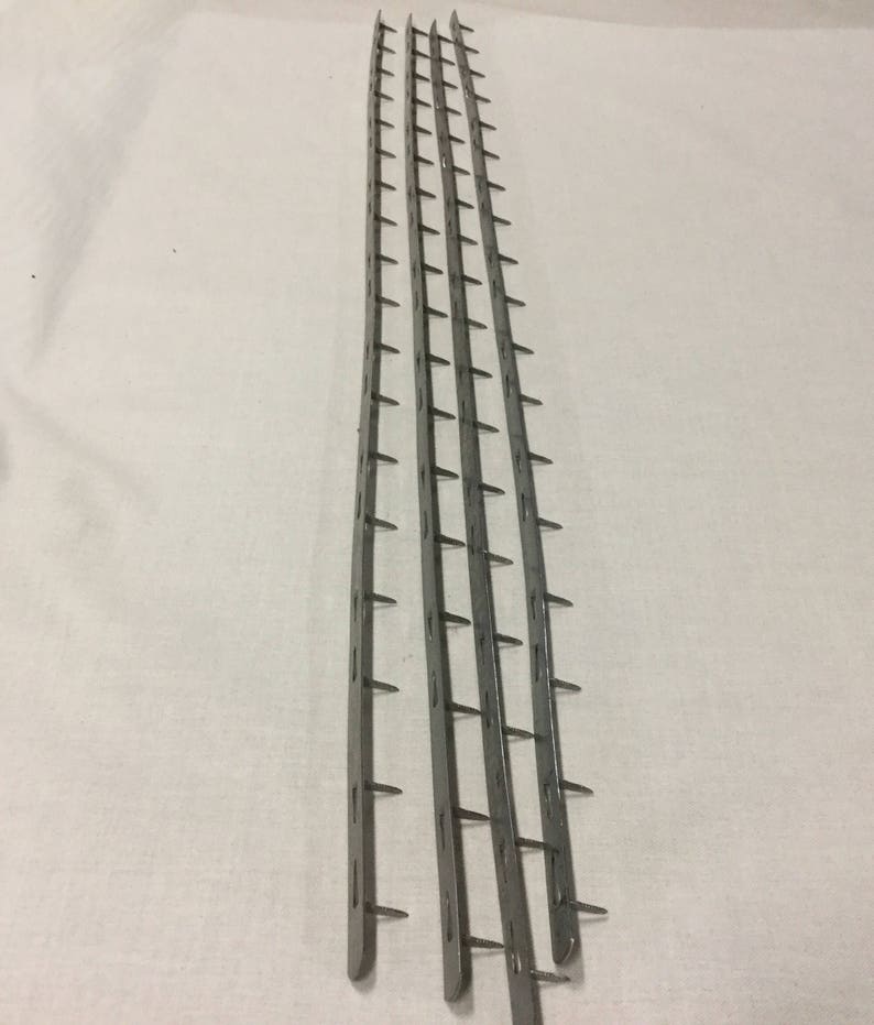 Straight Metal Tack Strips Upholstery Professional Grade Etsy