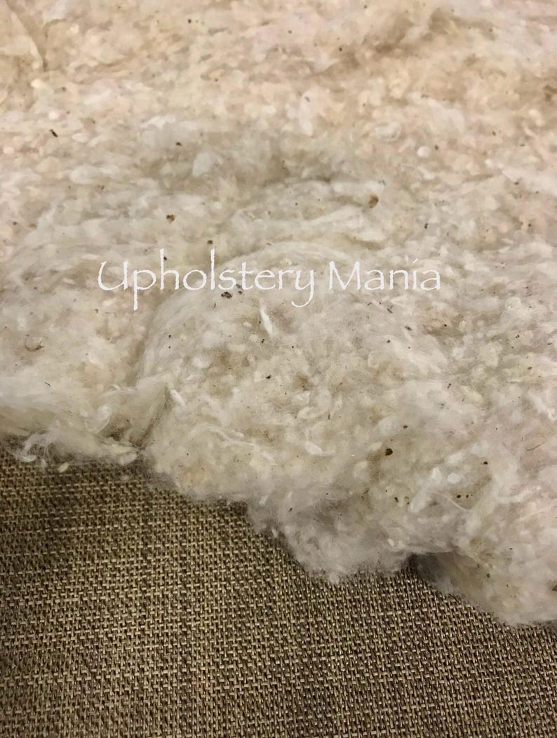 Cotton Upholstery Batting Wadding-Professional Grade-Raw Cotton image 6
