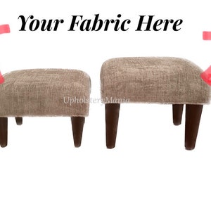 Footstool Custom Made In Your Fabric