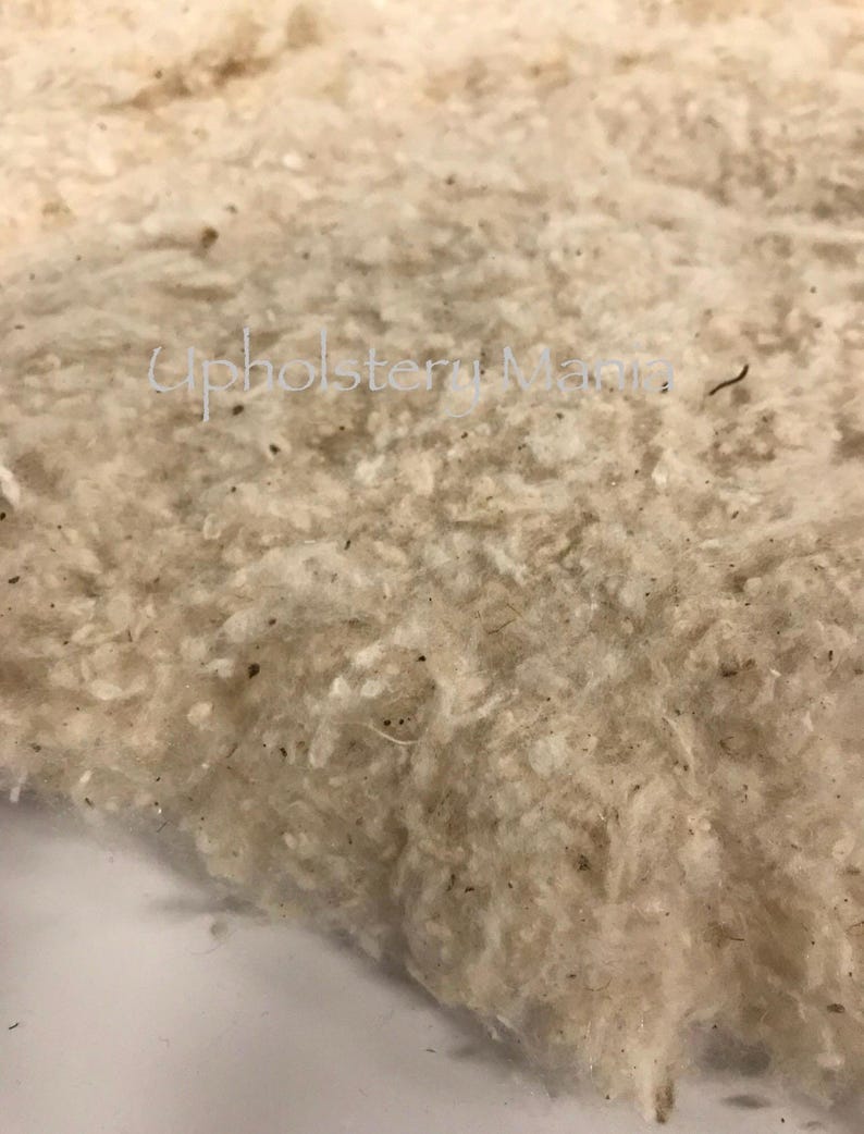 Cotton Upholstery Batting Wadding-Professional Grade-Raw Cotton image 3