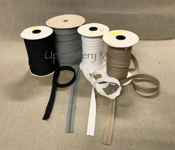 Zipper Chain by the Yard-#4.5 Size-Black, Beige, Gray, White-Professional Grade