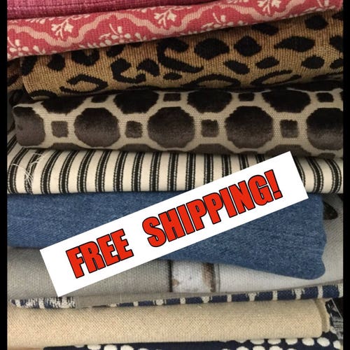 Fabric Remnants Upholstery Fabric FREE SHIPPING Etsy