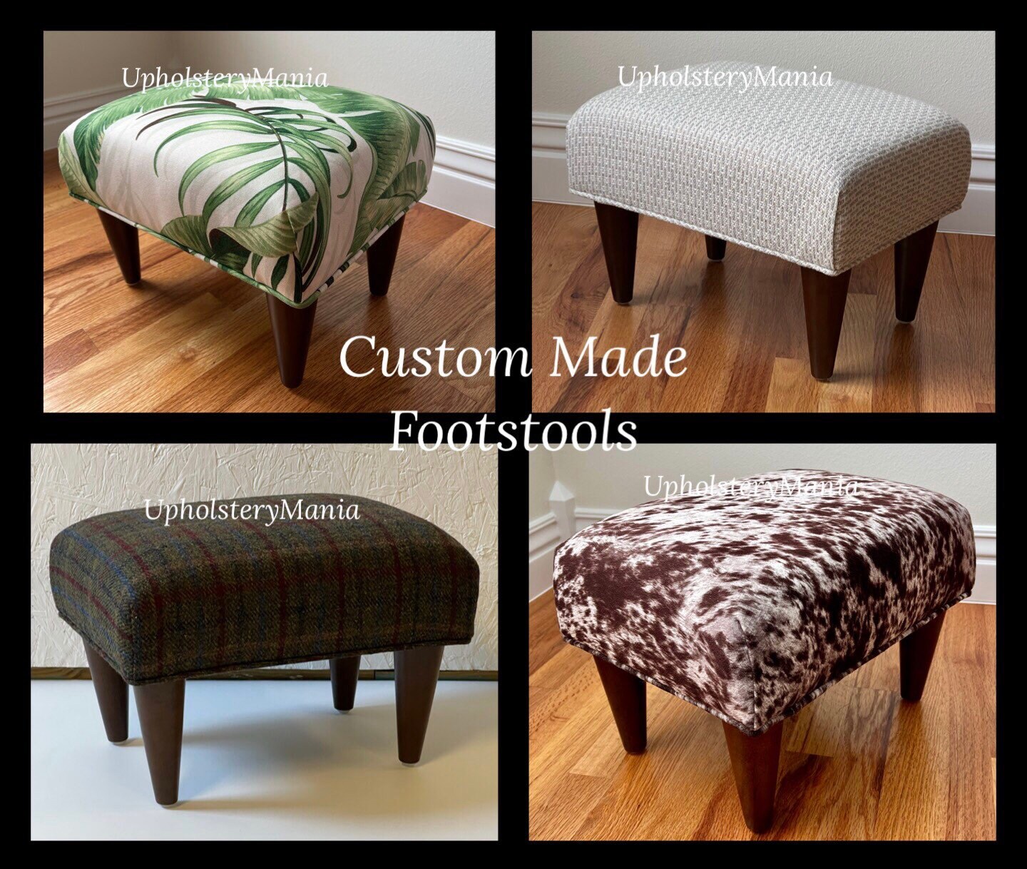 Footstool Custom Made in Your Fabric Etsy