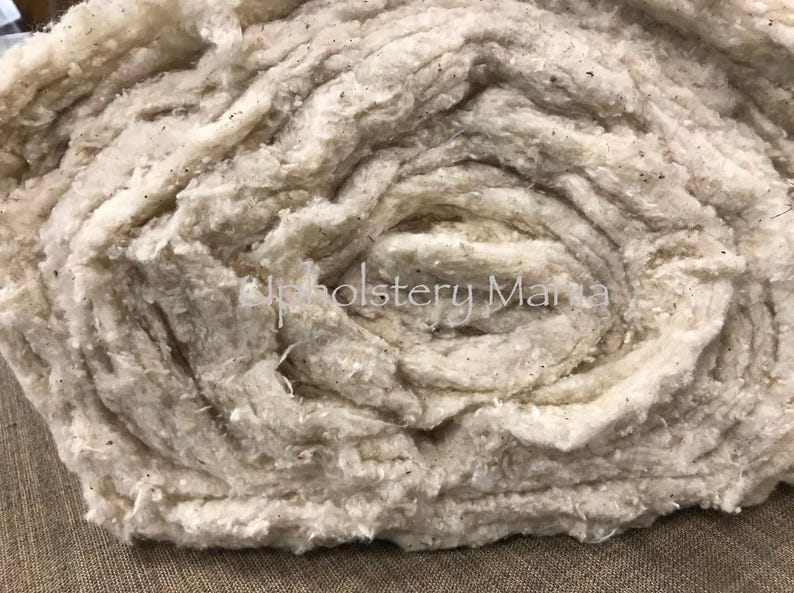 Cotton Upholstery Batting Wadding-Professional Grade-Raw Cotton image 4