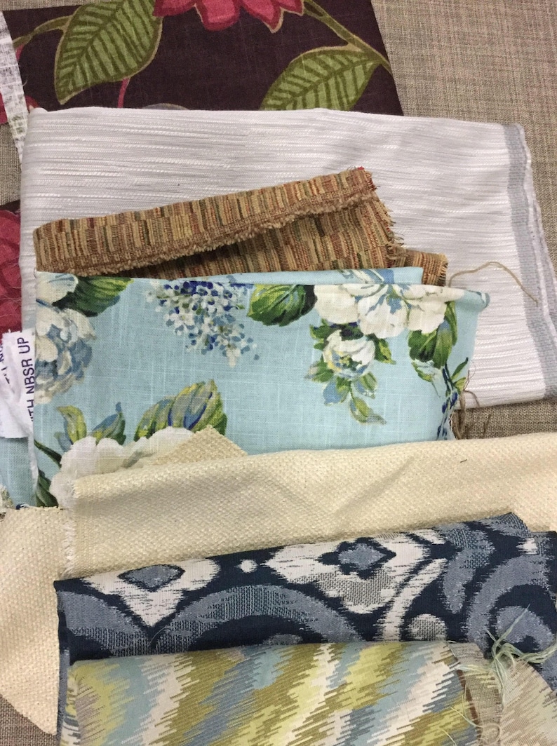 Fabric Remnants Upholstery Fabric FREE SHIPPING Etsy