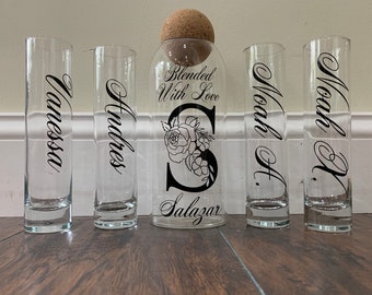 Blended With Love Unity Sand Ceremony Set, Blended Family Unity Set, Floral Sand Ceremony Set, Traditional Sand Ceremony for Wedding, Step