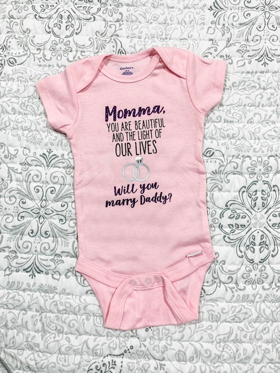 will you marry me onesie