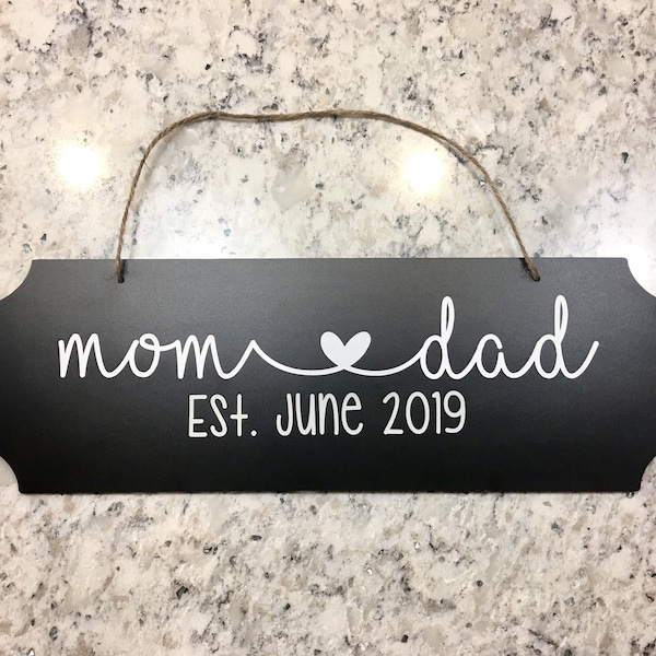 Mom and Dad Sign - Etsy