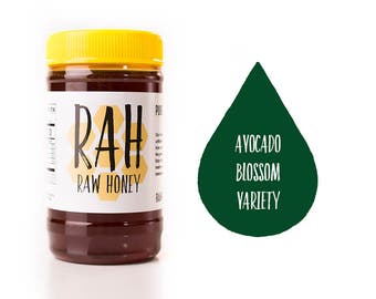 AVOCADO BLOSSOM HONEY 1lb - Pure , Raw , un-Filtered Honey , Raw Honey from Southern California