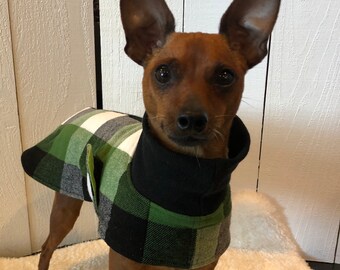flannel dog sweater