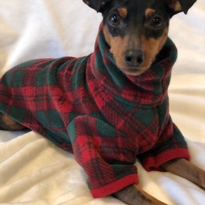 Nostalgia plaid - Small Breed Dog Coat - Poncho