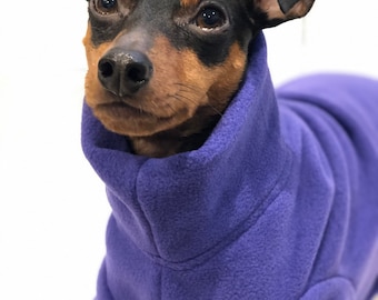 Purple poncho- Small Breed Dog Coat - Poncho