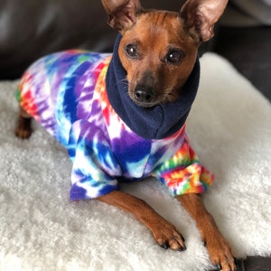 Tie dye - Small Breed Dog Coat - Poncho