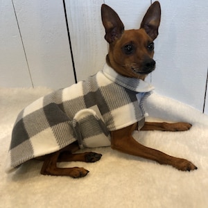 Adjustable comfort wrap poncho- Dog Coat - Small Breed dog sweater