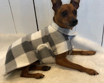 Adjustable comfort wrap poncho- Dog Coat - Small Breed dog sweater