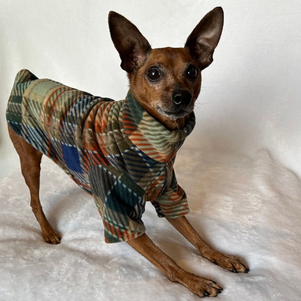 Tartan - Small Breed Dog Coat - Poncho