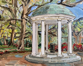 home decor wall art, home decor gift, prints wall art, UNC Chapel Hill wall art, NC, old well unc, good luck, graduation gifts, art prints