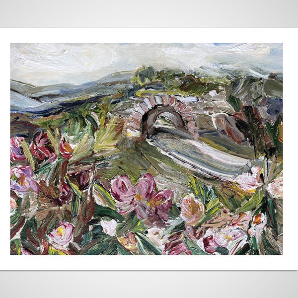 Scenic Drive,Cherry Blossoms, Spring Bloom,Flowering Trees, Blue Ridge Parkway, home decor, wall art, gallery wall, artist prints, art gift