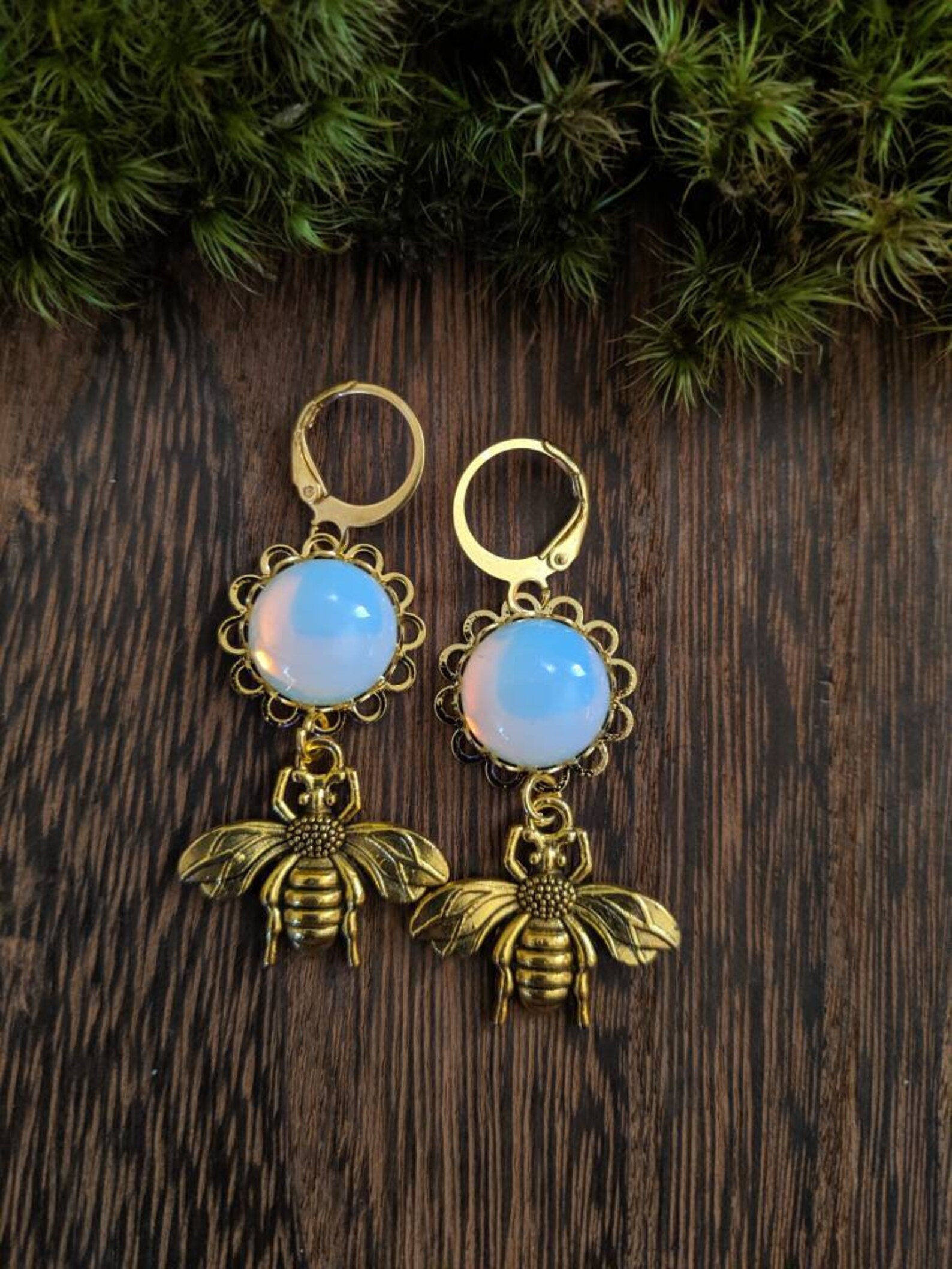 Bumblebee Earrings Bee Jewelry Gold Bumblebee Earrings Etsy
