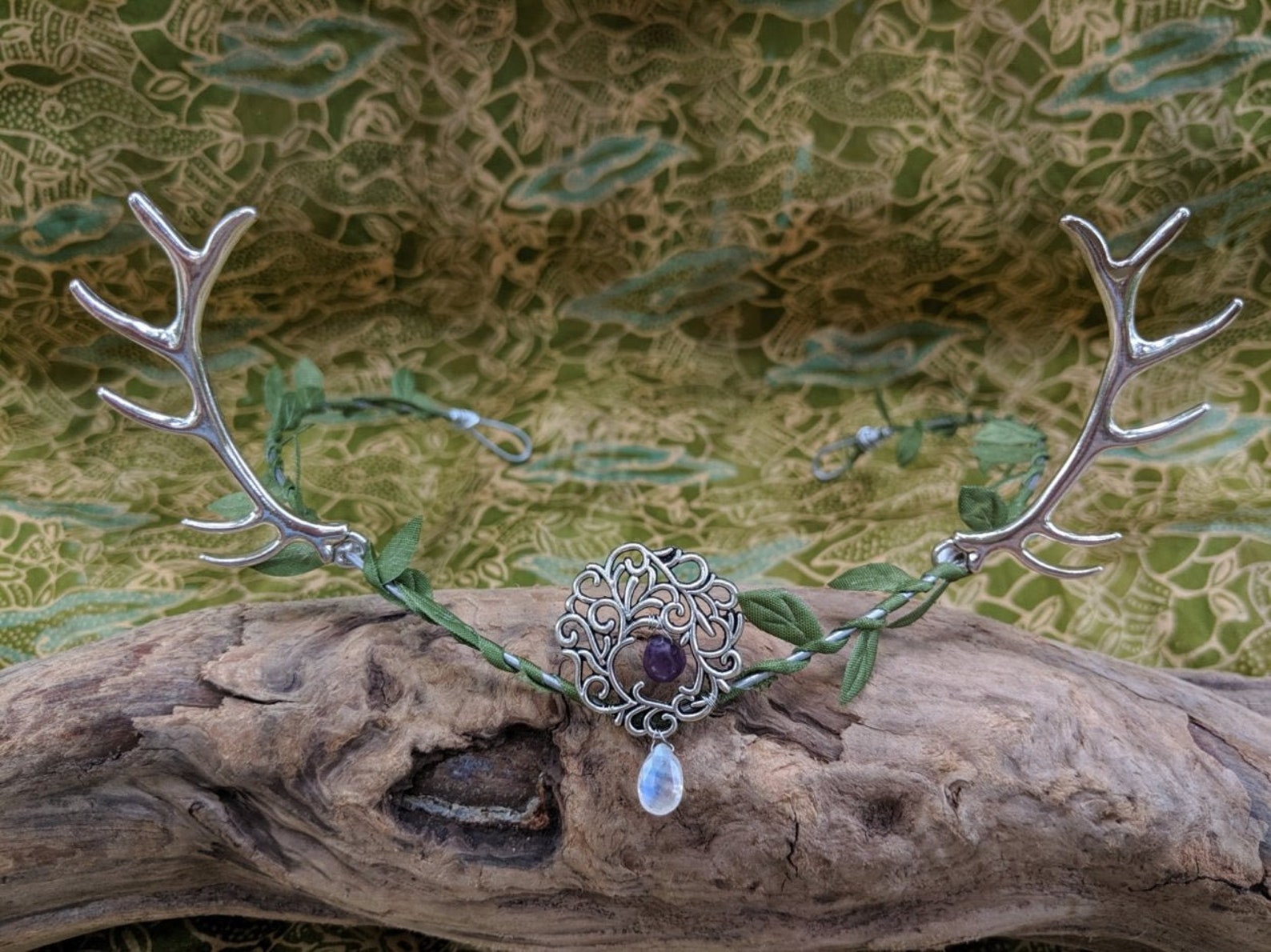 Antler Crown Horned Circlet Antler Headband Horn Crown Etsy
