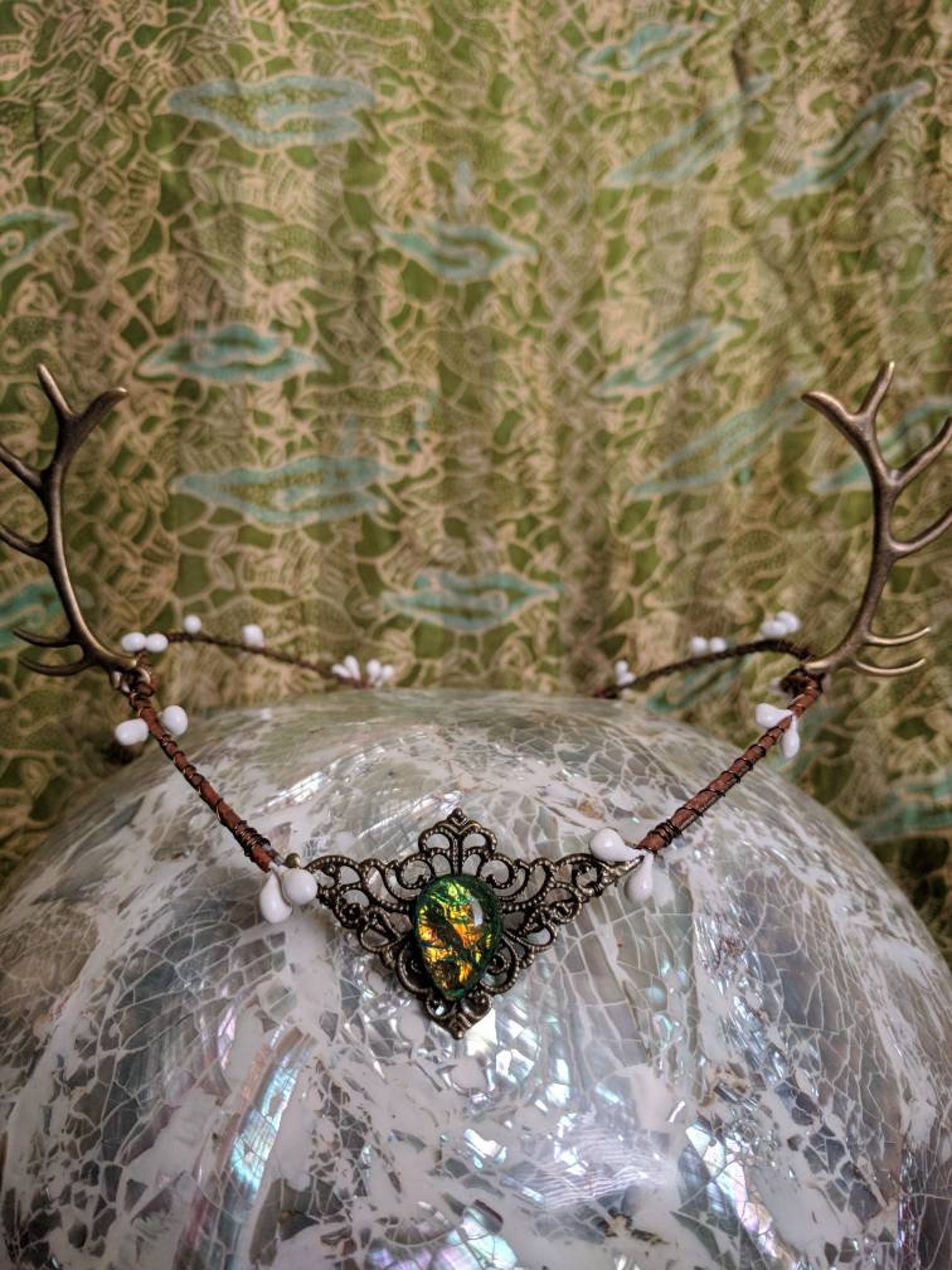 Antler Tiara Horn Crown Woodland Circlet Antler Circlet Etsy