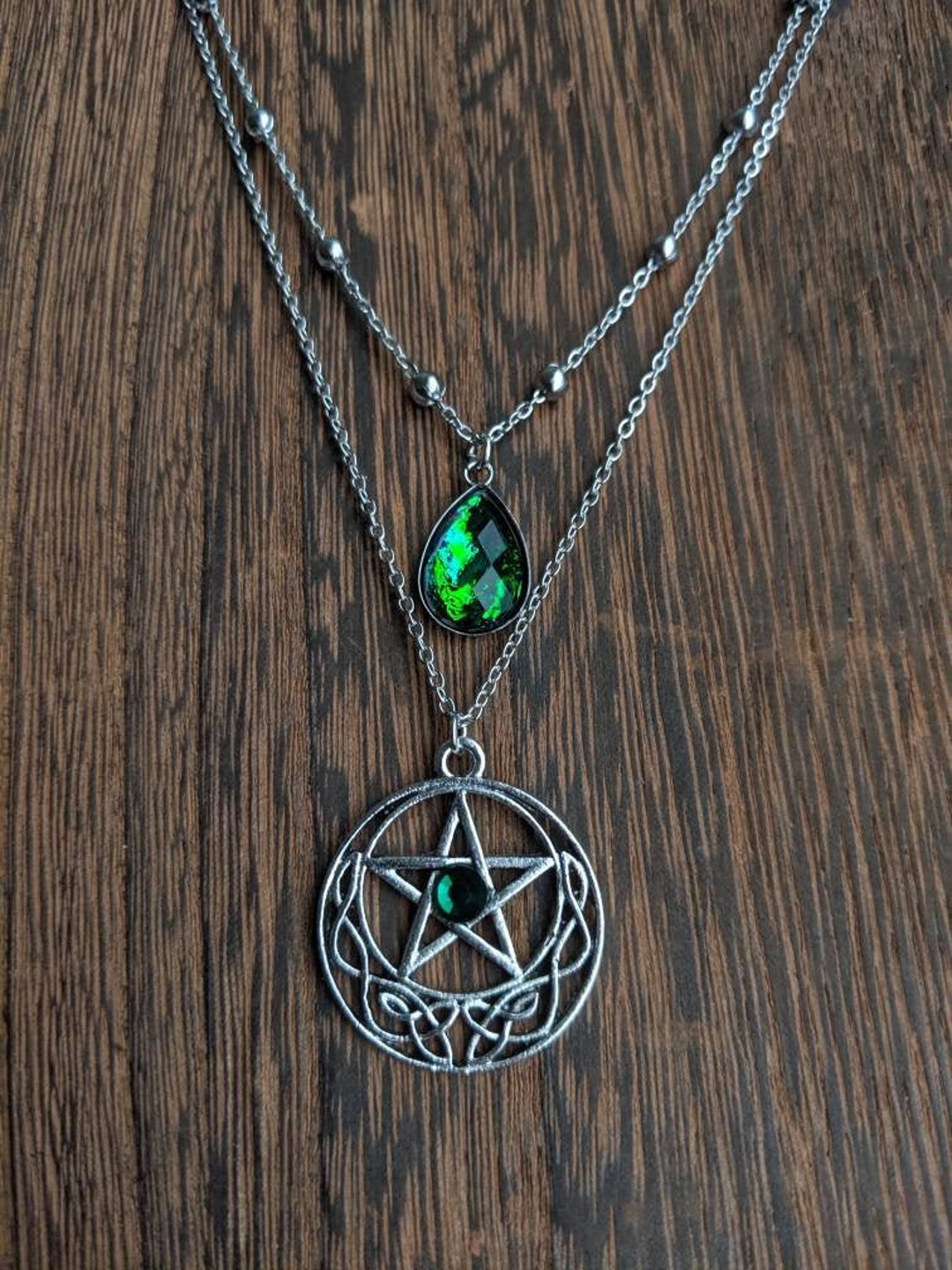Pentagram Necklace Pentacle Necklace Witch Necklace Witchy Gift
