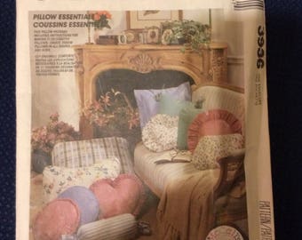 McCall's Crafts Vintage Sewing Pattern 1980's 11 Decorative Pillows Throw Pillows