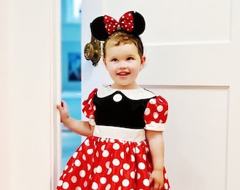 Minnie Mouse Girls Costume for Kids - Red