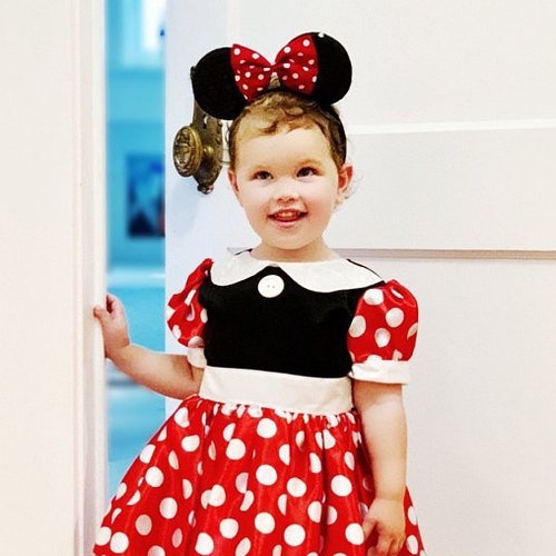 Minnie Mouse Girls Costume for Kids Red 