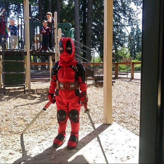 vleet Tot stand brengen vis Deadpool Boy's Kostuum voor Kinderen - Etsy Nederland