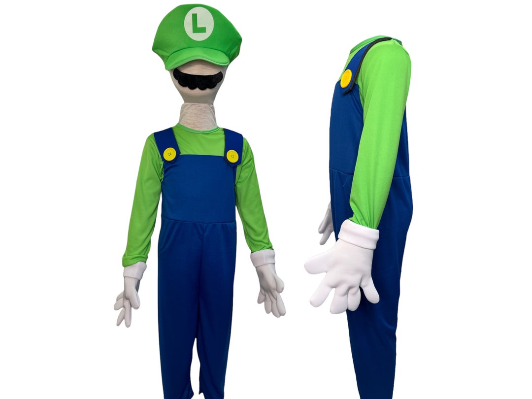 Luigi Costume for Kids Luigi Costume for Adults Super Luigi Etsy