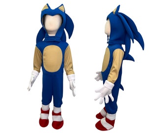 Sonic costume for kids, Sonic the hedgehog kids costume, Sonic cosplay costume