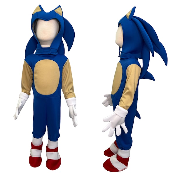 Disfraz de Sonic para niños, Disfraz de Sonic the hedgehog para niños, Disfraz de cosplay de Sonic