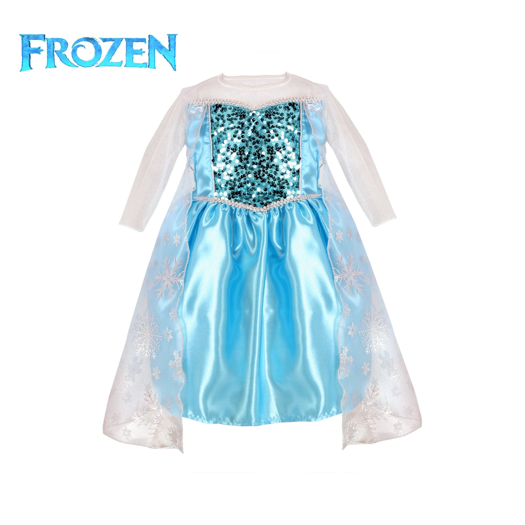 Princess Elsa From Frozen Girls Costume 