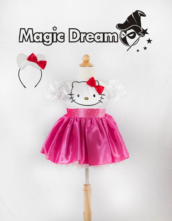 hello kitty girls costume for kids etsy hello kitty kid costume