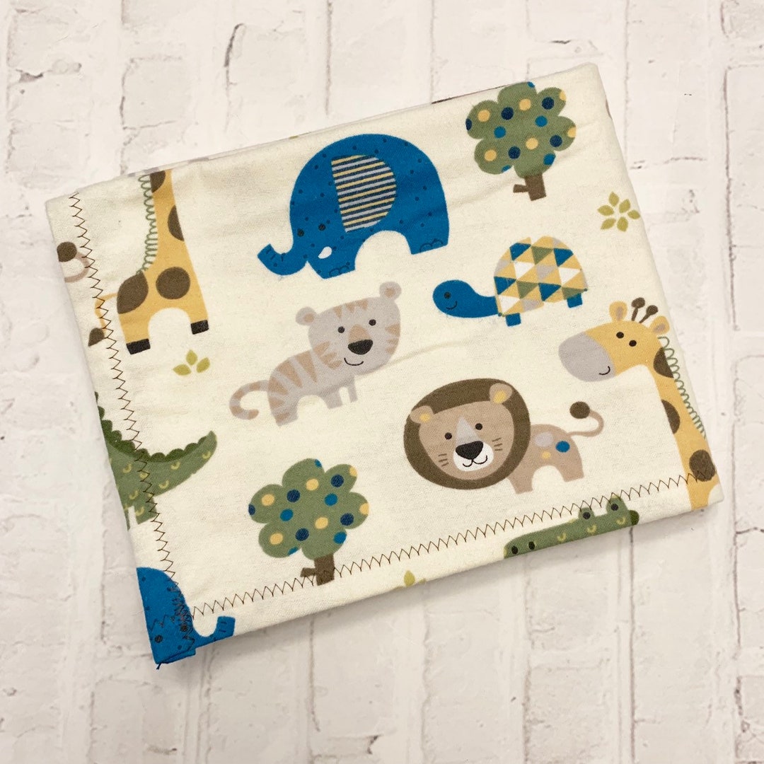 Jungle Safari Baby Blanket Baby Boy Flannel Swaddle Blanket Etsy